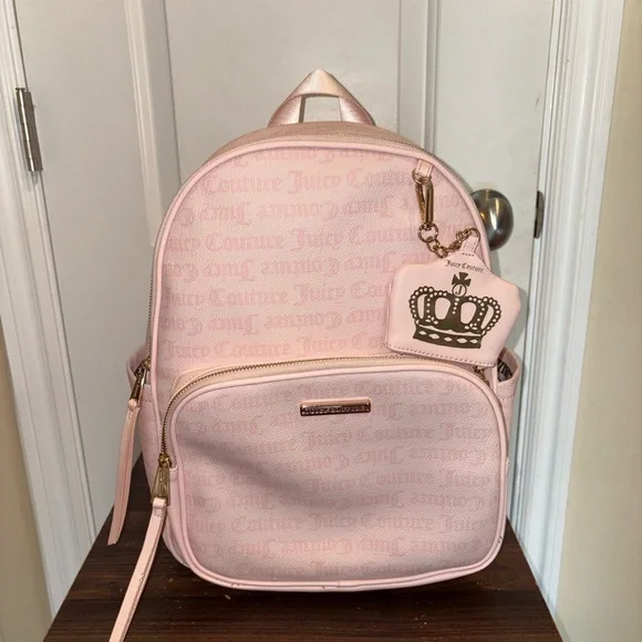 Juicy Couture | Bags | Juicy Couture Pink Backpack With Coin  display picture 3